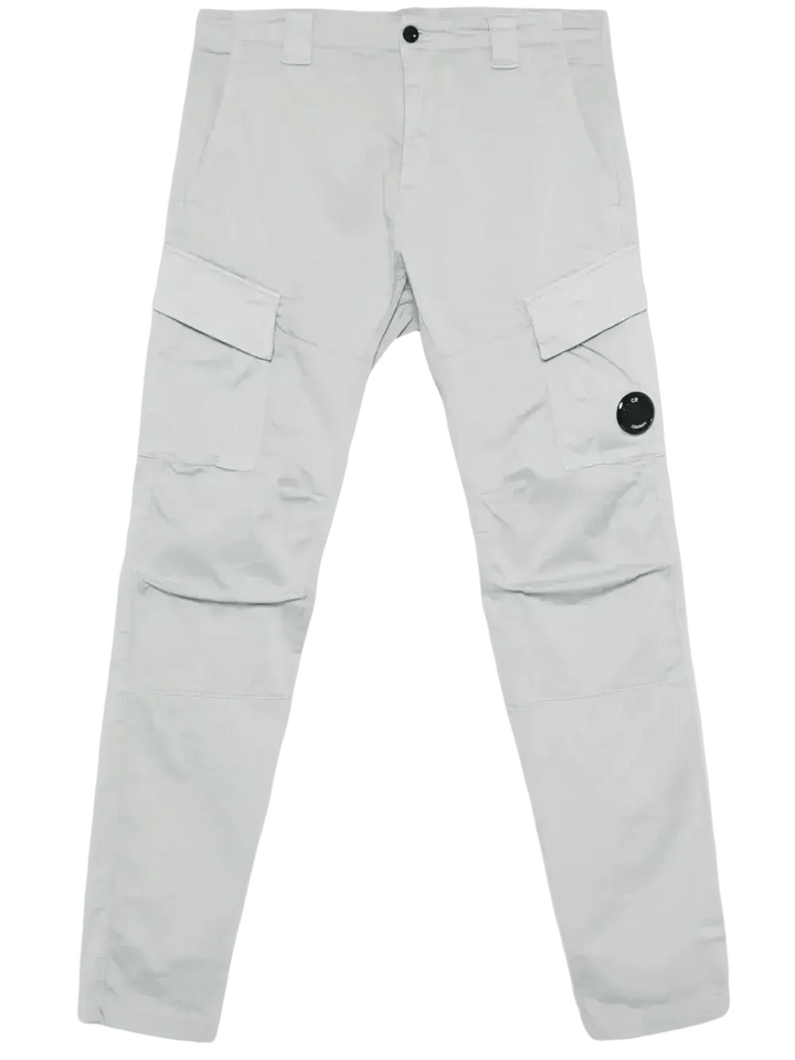 C.P. COMPANY - Pantalon cargo en satin extensible Gris - Lothaire