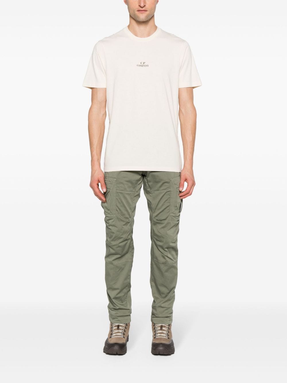 C.P Company - Pantalon Cargo Green Stretch Steen Loose - Lothaire