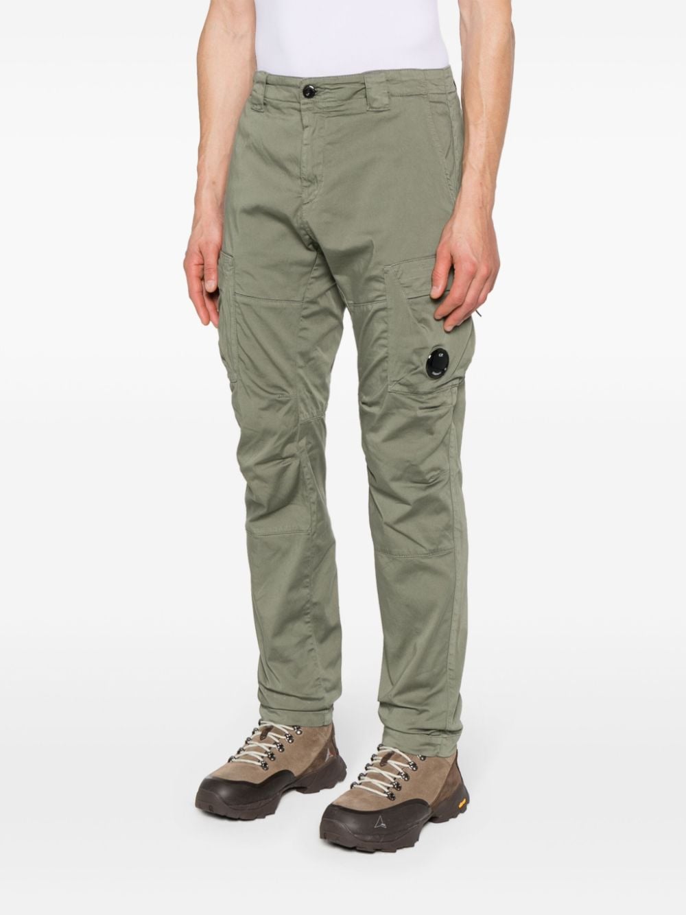 C.P Company - Pantalon Cargo Green Stretch Steen Loose - Lothaire