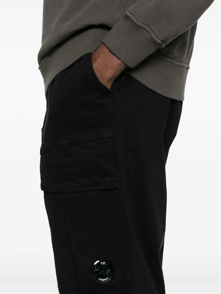 C.P. COMPANY - Pantalons Cargo Pocket Trousers Noir - Lothaire