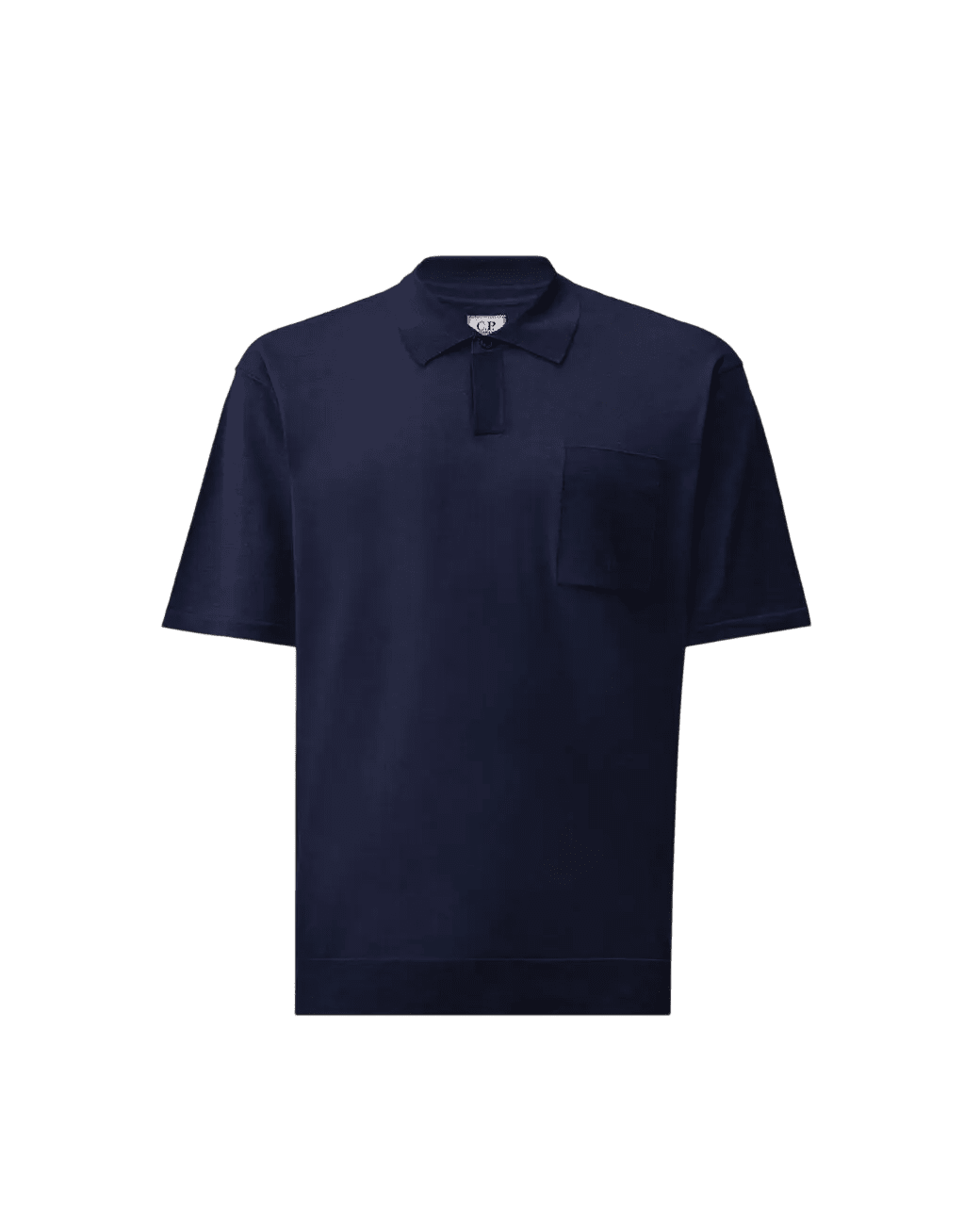 C.P. COMPANY - Polo en Fil de Coton Lisle Bleu Marine - Lothaire