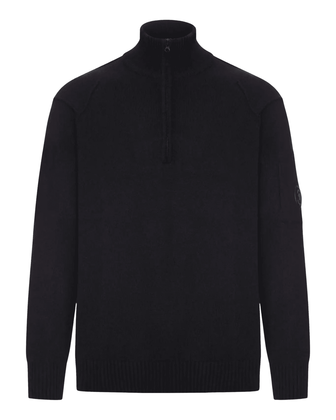 C.P. COMPANY - Pull à col roulé zippé en laine Noir - Lothaire