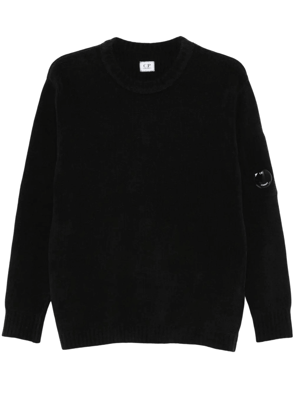 C.P. COMPANY - Pull col rond en maille chenille noir - Lothaire