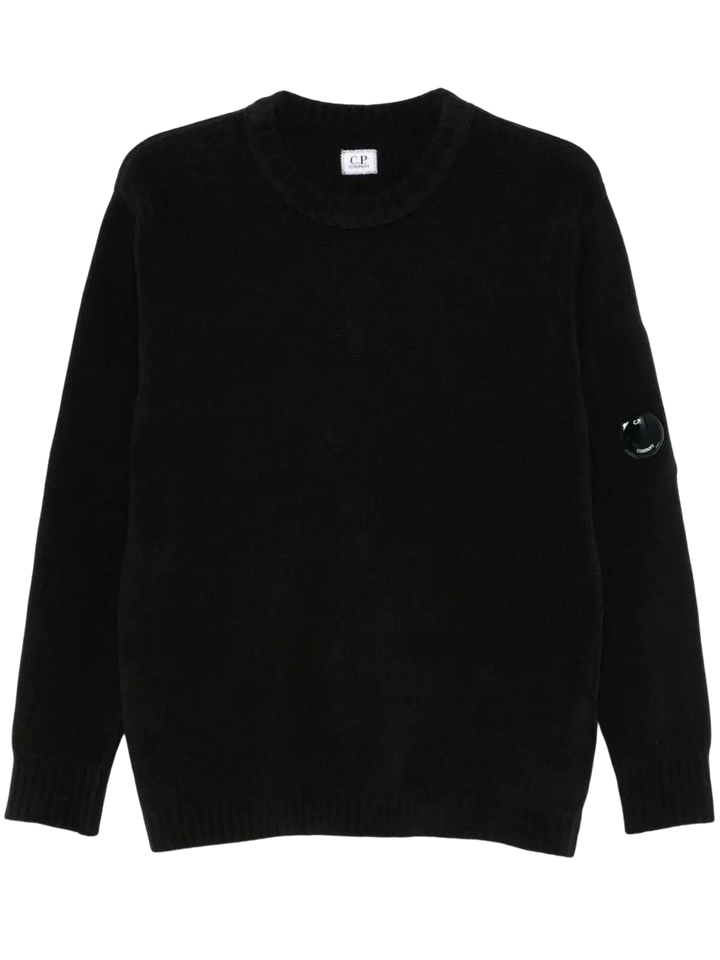 C.P. COMPANY - Pull col rond noir - Lothaire