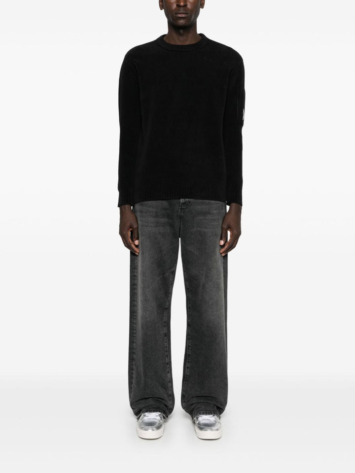 C.P. COMPANY - Pull col rond noir - Lothaire