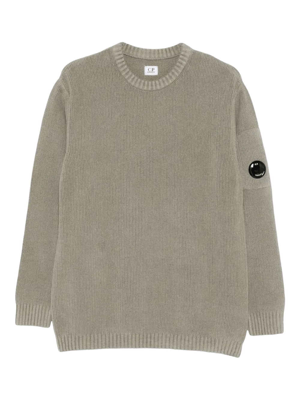 C.P. COMPANY - Pull en Coton à Design Côtelé Gris - Lothaire