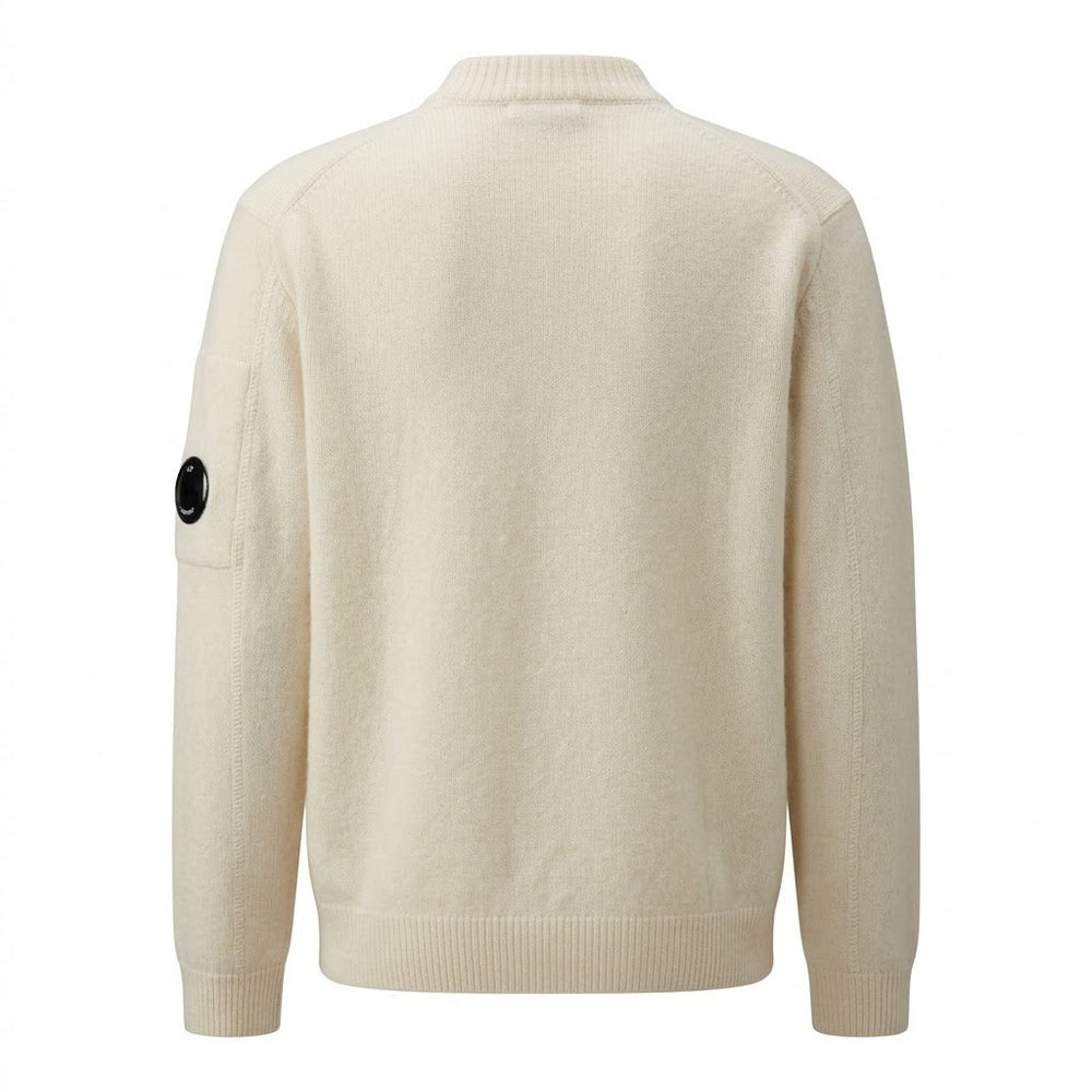C.P. COMPANY - Pull en Laine Mélangée Blanc - Lothaire