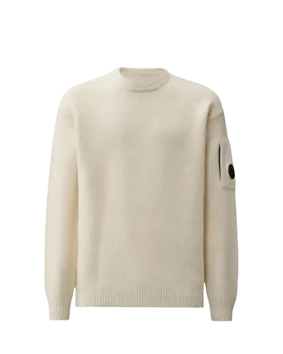 C.P. COMPANY - Pull en Laine Mélangée Blanc - Lothaire