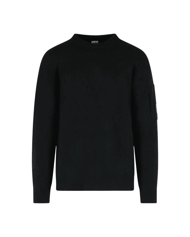 C.P. COMPANY - Pull en Laine Mélangée Noir - Lothaire