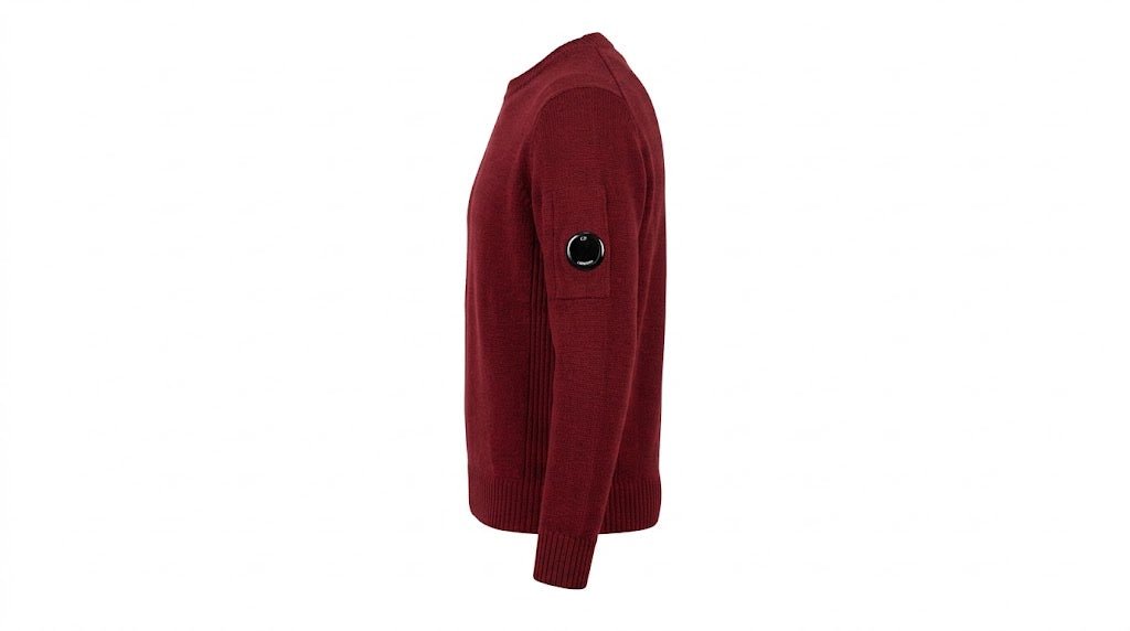 C.P. COMPANY - Pull en Laine Mélangée Rouge Andorre - Lothaire