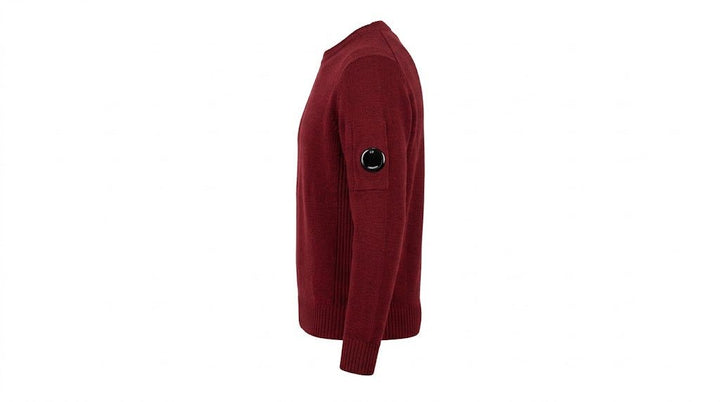 C.P. COMPANY - Pull en Laine Mélangée Rouge Andorre - Lothaire