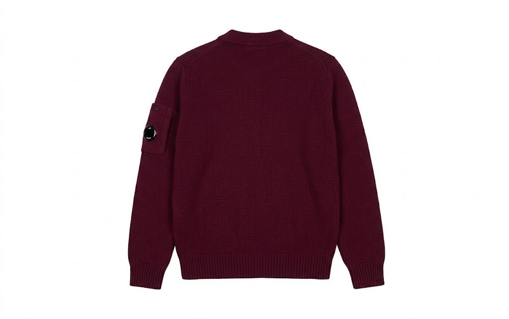 C.P. COMPANY - Pull en Laine Mélangée Rouge Andorre - Lothaire