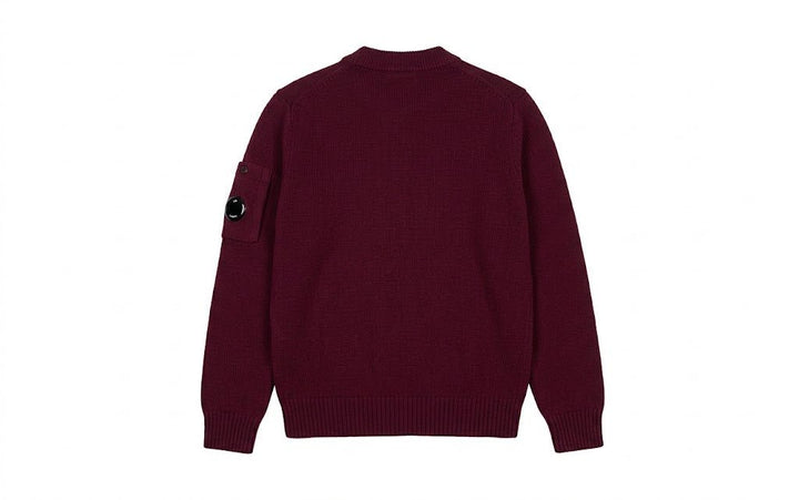 C.P. COMPANY - Pull en Laine Mélangée Rouge Andorre - Lothaire
