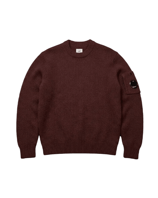 C.P. COMPANY - Pull en Laine Mélangée Rouge Andorre - Lothaire