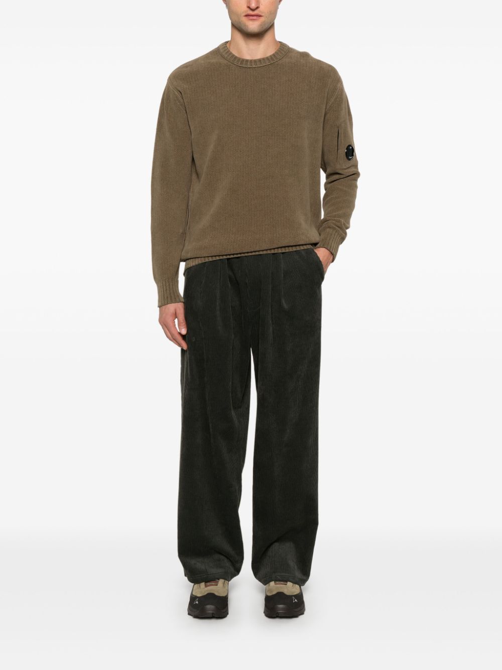 C.P. COMPANY - pull en maille chenille marron - Lothaire