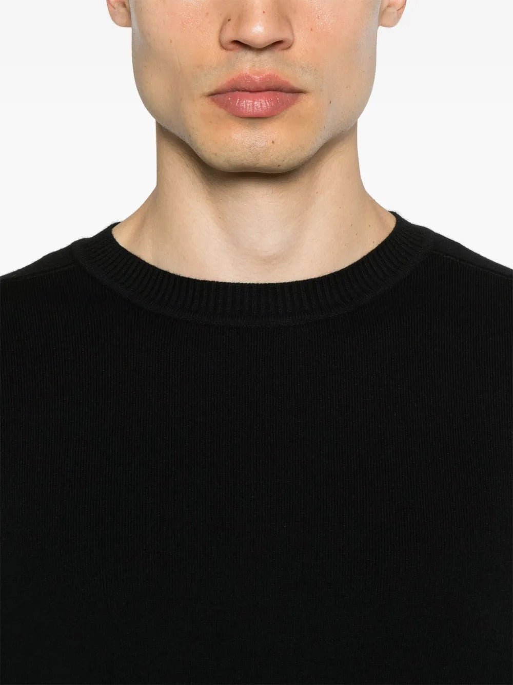 C.P. COMPANY - Pull en Maille Nervurée Noir - Lothaire