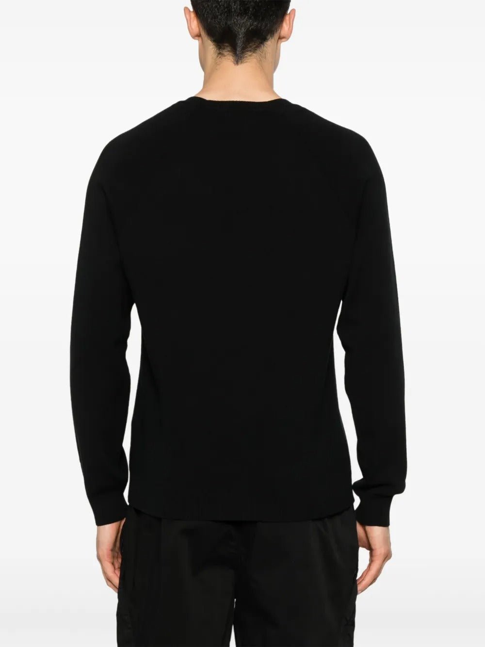 C.P. COMPANY - Pull en Maille Nervurée Noir - Lothaire