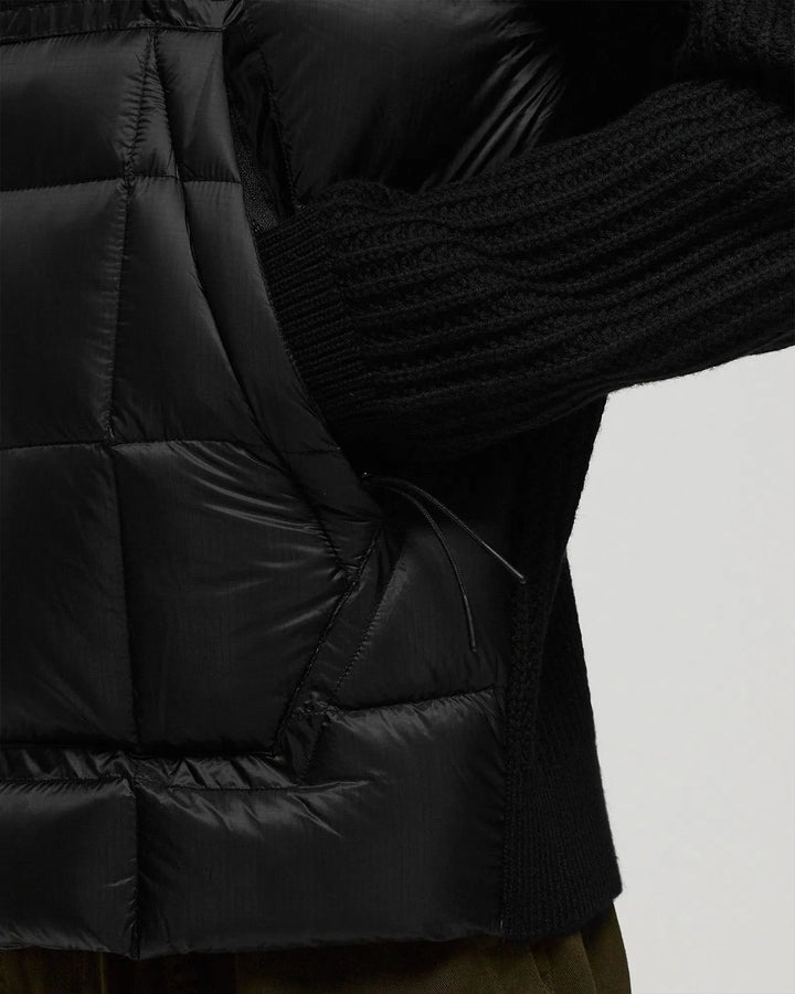 C.P. COMPANY - Pull Extrafine Merino Wool Mixed Full Zip Goggle Sweater Noir - Lothaire