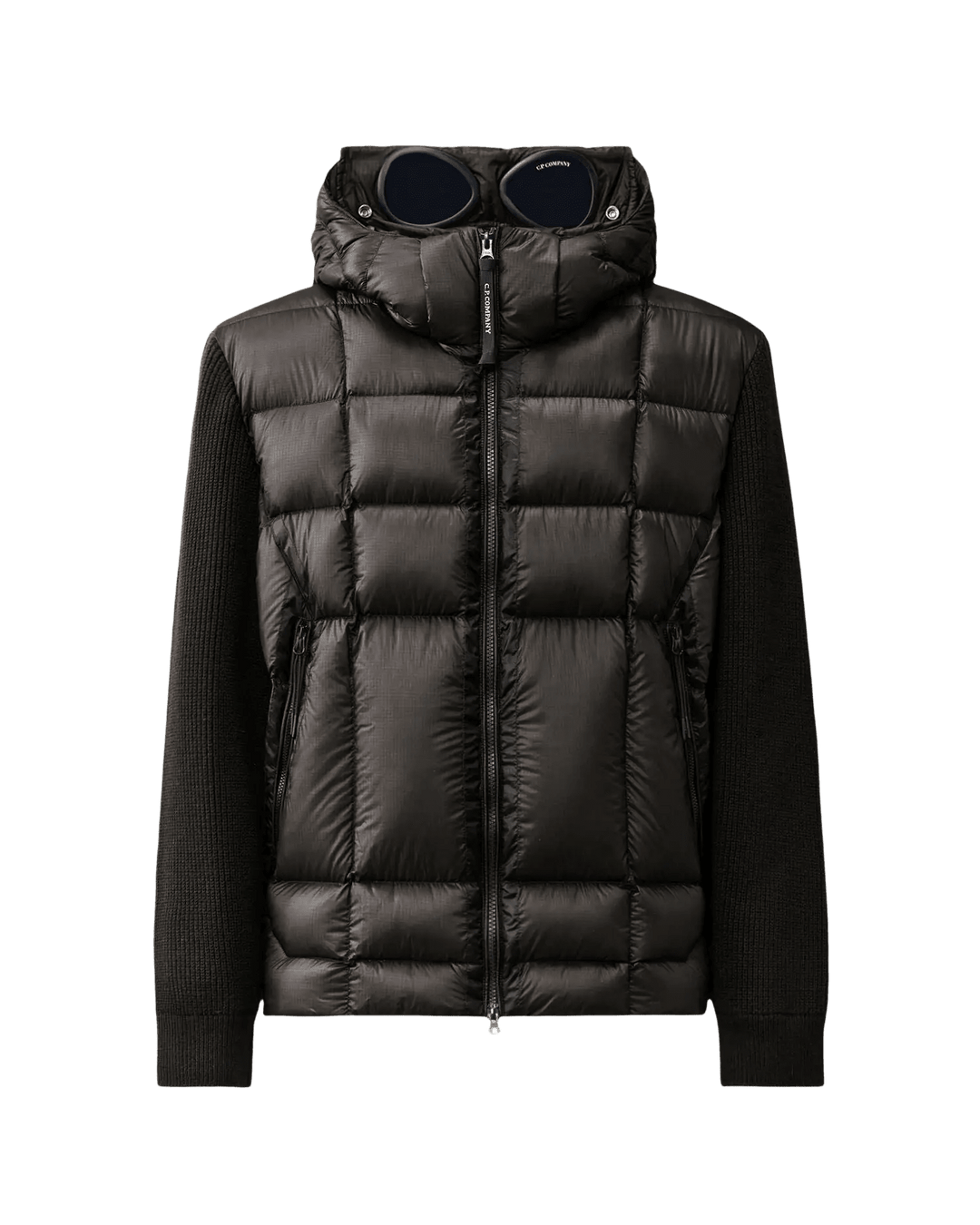C.P. COMPANY - Pull Goggle en laine mérinos extra-fine Noir - Lothaire