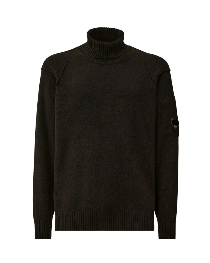 C.P. COMPANY - Pull Lambswool GRS Turtleneck Noir - Lothaire