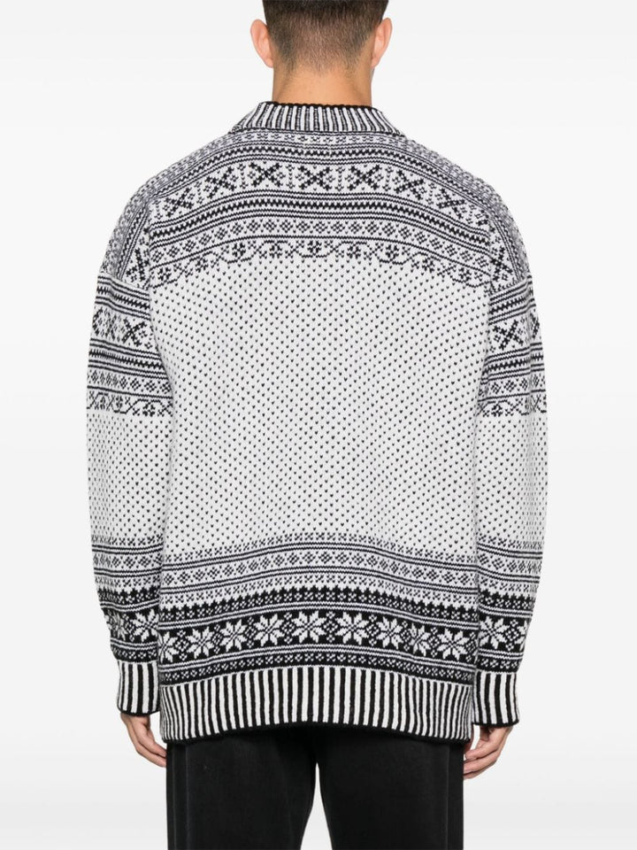C.P Company - Pull Logo Blanc - Lothaire
