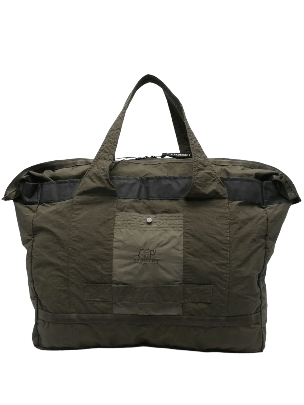 C.P. COMPANY - sac porté épaule à logo brodé vert sapin - Lothaire