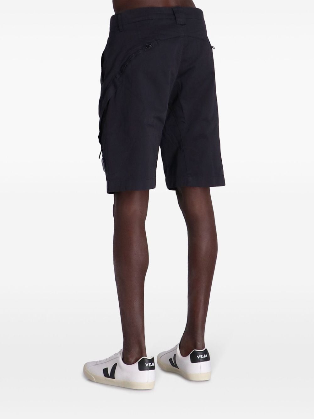 C.P. COMPANY - Short Navy Stretch Sateen Utility - Lothaire