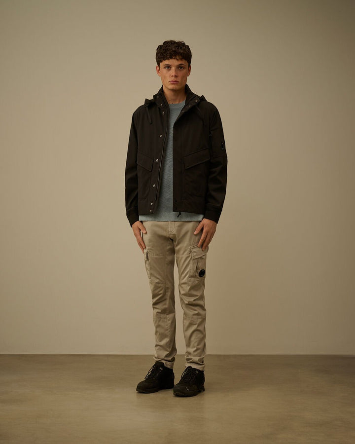 C.P. COMPANY - Stretch Sateen Ergonomic Lens Cargo Pants Gris acier - Lothaire