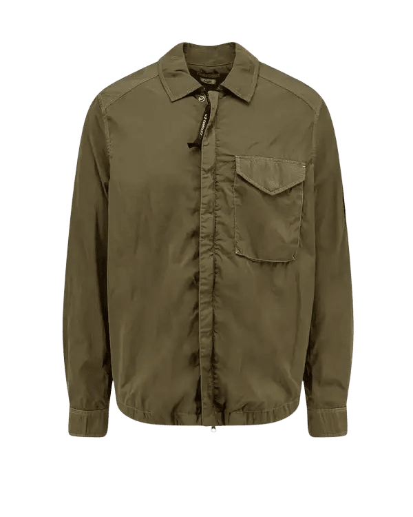 C.P. COMPANY - Surchemise Chrome-R à Lens Vert olive - Lothaire