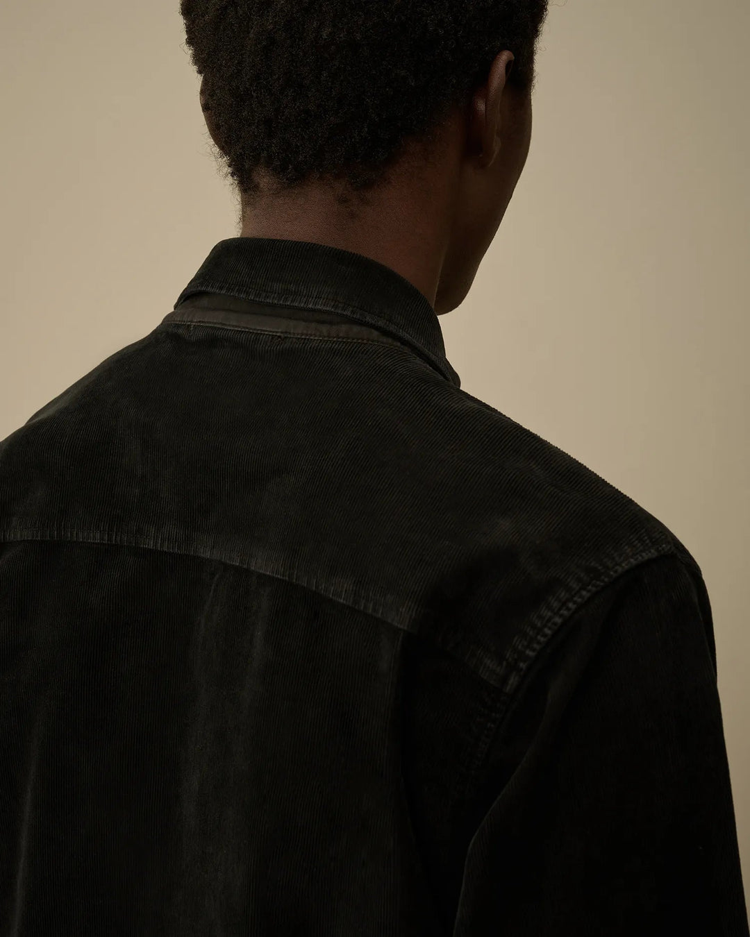 C.P. COMPANY - Surchemise Corduroy Lens Zipped Total Eclipse - Lothaire