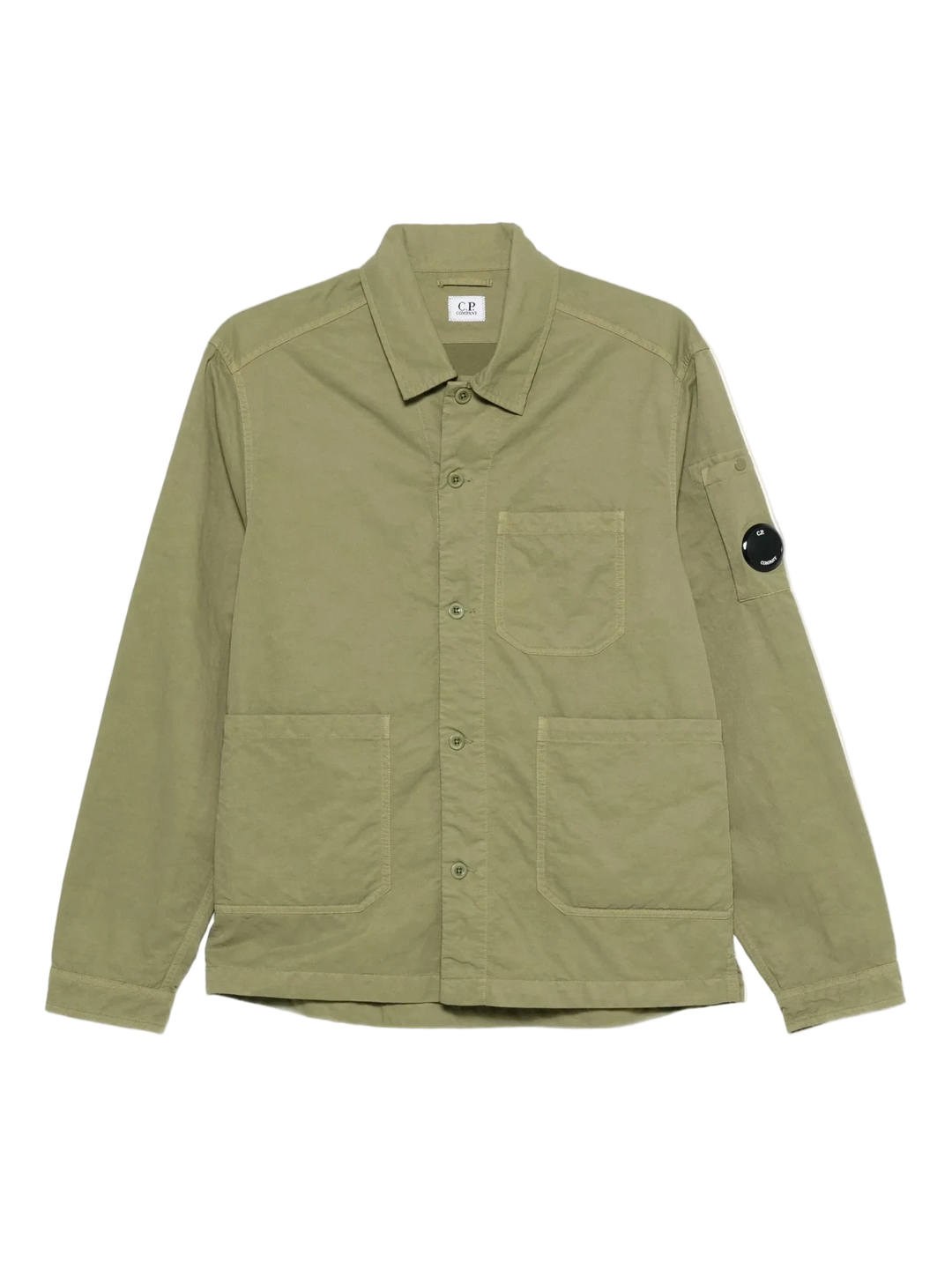 C.P. Company - Surchemise Diagonal Flatt Nylon Button Overshirt Capers - Lothaire