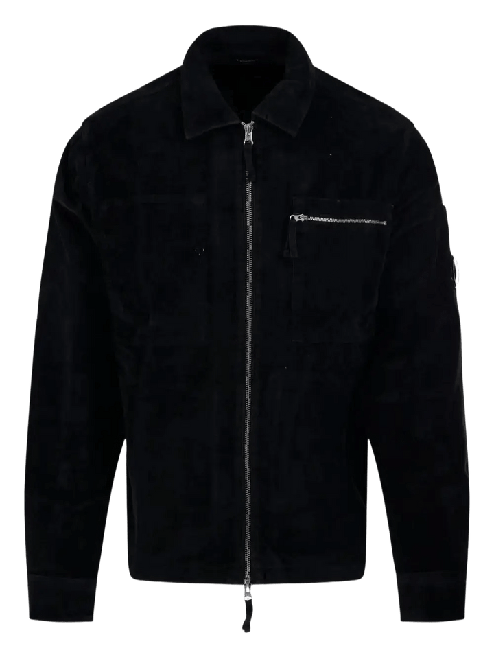 C.P. Company - Surchemise en Velours Côtelé Noir - Lothaire