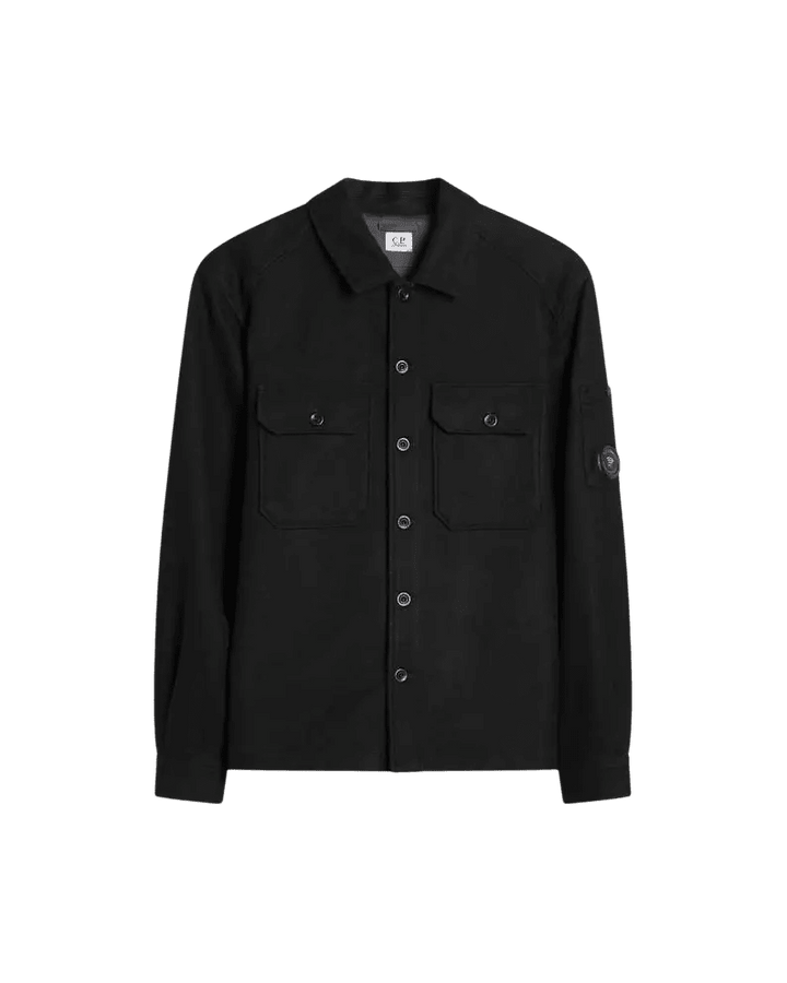 C.P. COMPANY - Surchemise Lens en laine Noir - Lothaire