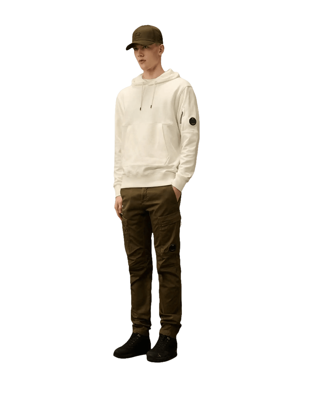 C.P. COMPANY - Sweat à capuche Blanc cassé - Lothaire