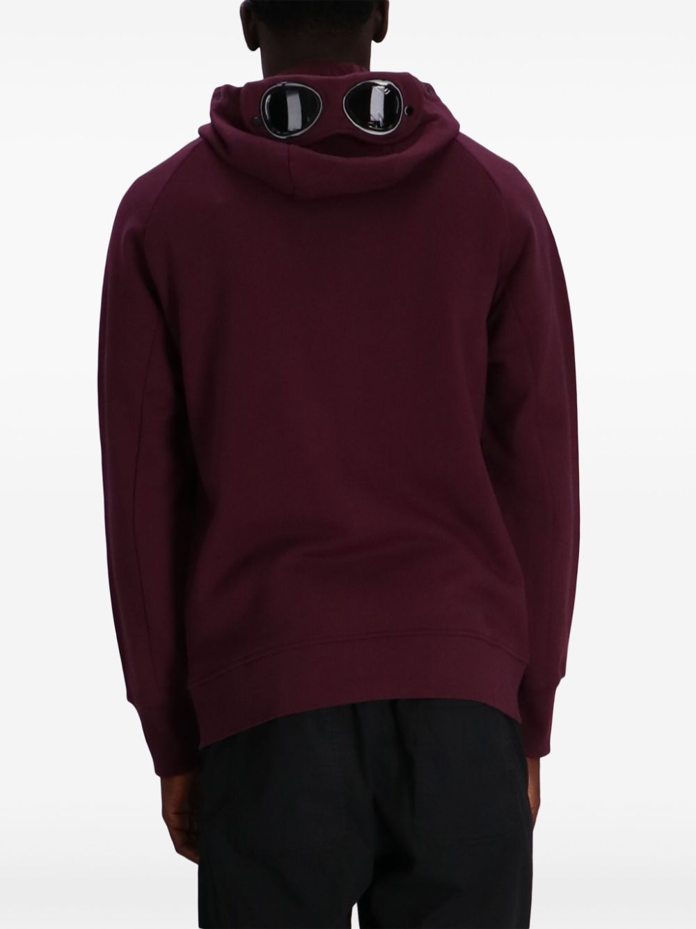 C.P. COMPANY - Sweat à capuche zippé Goggle purple - Lothaire