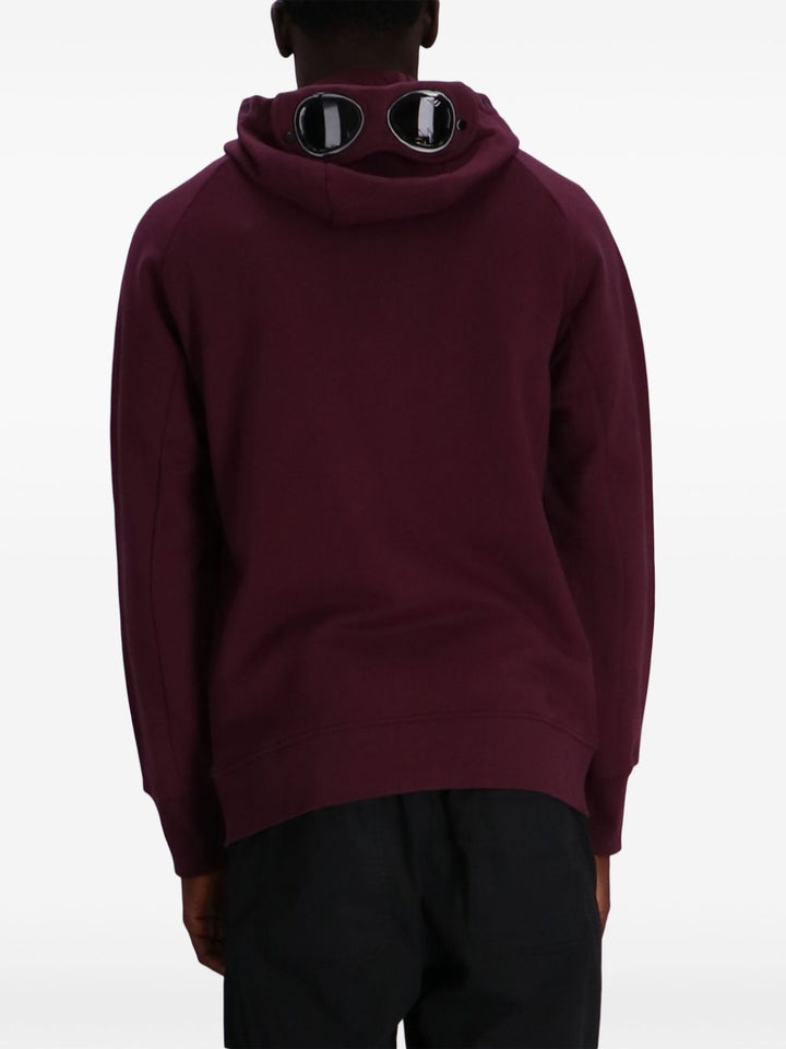 C.P. COMPANY - Sweat à capuche zippé Goggle purple - Lothaire