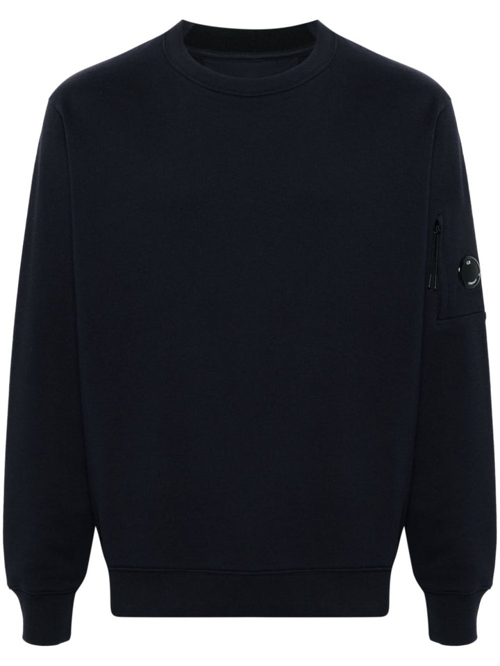 C.P. COMPANY - sweat à détail verre de lunette signature bleu eclipse - Lothaire