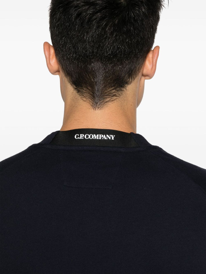C.P. COMPANY - sweat à détail verre de lunette signature bleu eclipse - Lothaire
