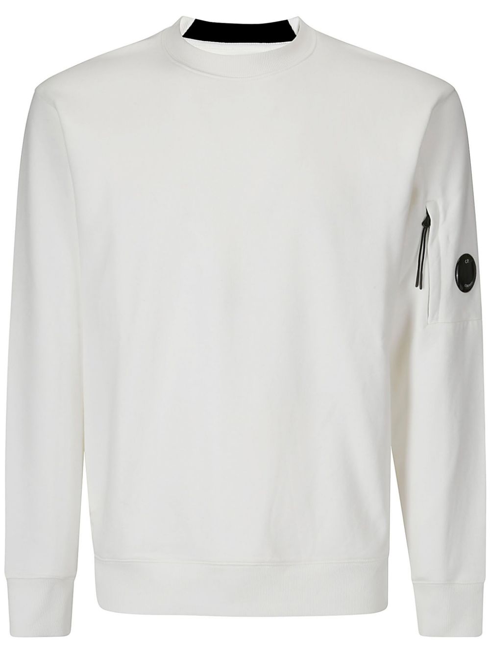 C.P. COMPANY - sweat Diagonal Raised en polaire blanc - Lothaire