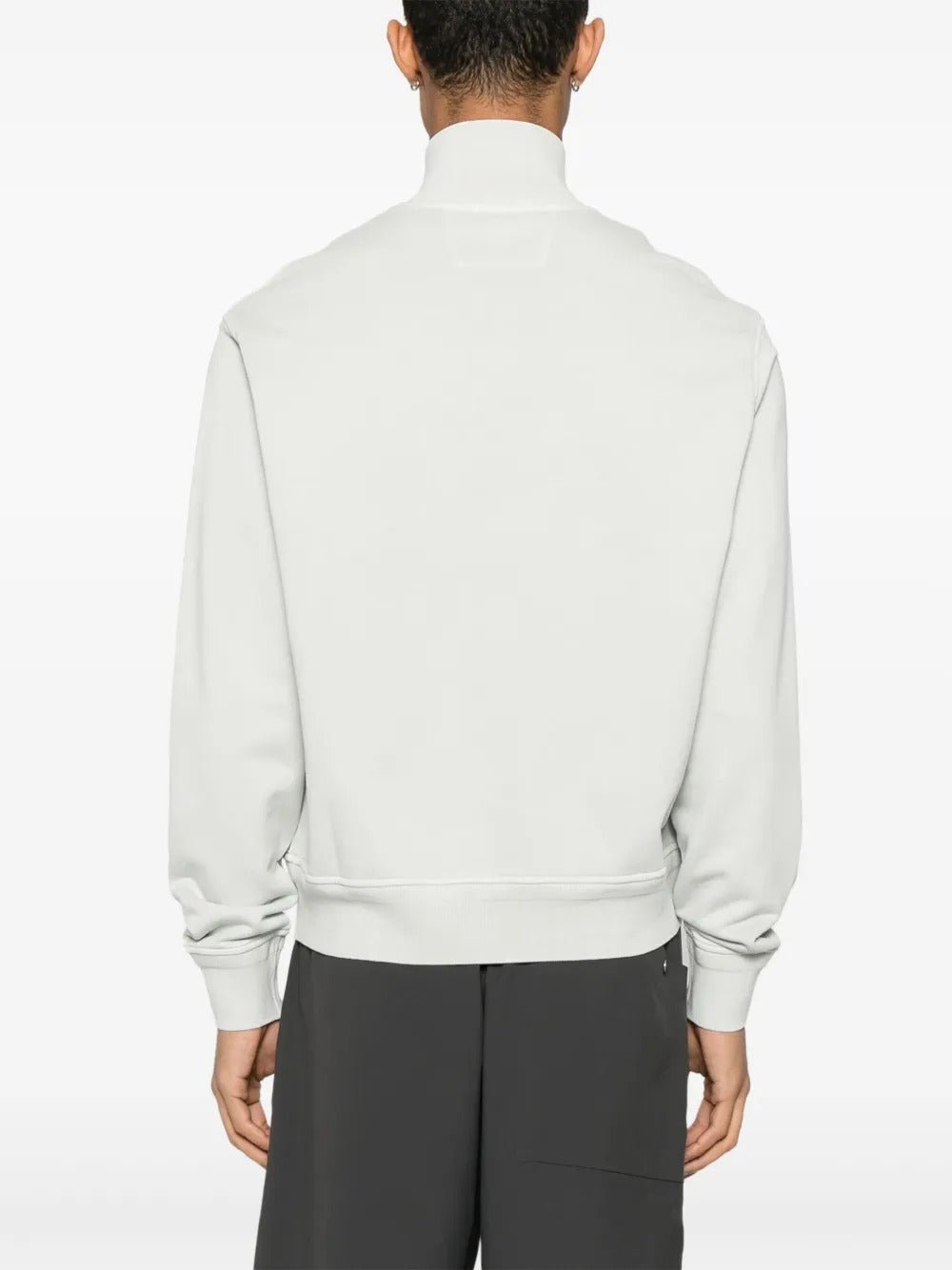C.P. COMPANY - Sweat en Polaire Diagonal Blanc - Lothaire
