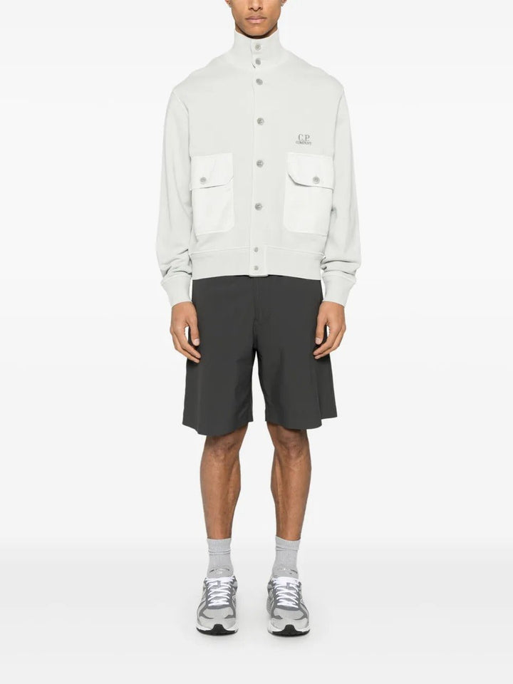 C.P. COMPANY - Sweat en Polaire Diagonal Blanc - Lothaire