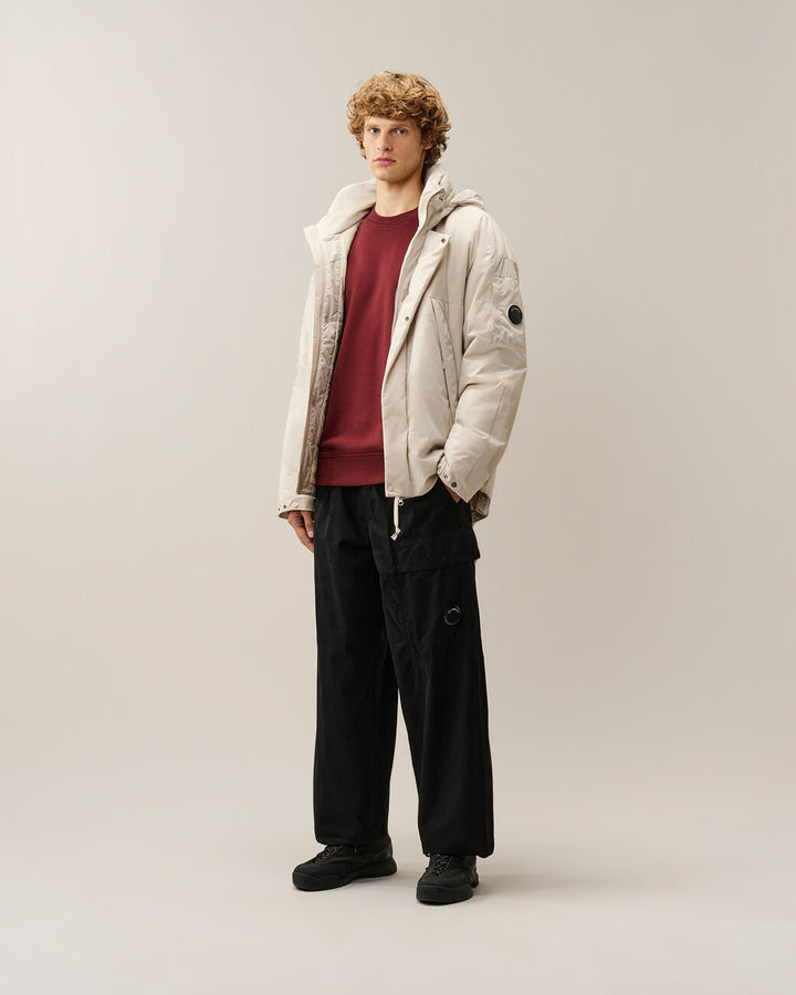 C.P. COMPANY - Sweat-shirt Diagonal Raised Fleece Lens Rouge Andorre - Lothaire