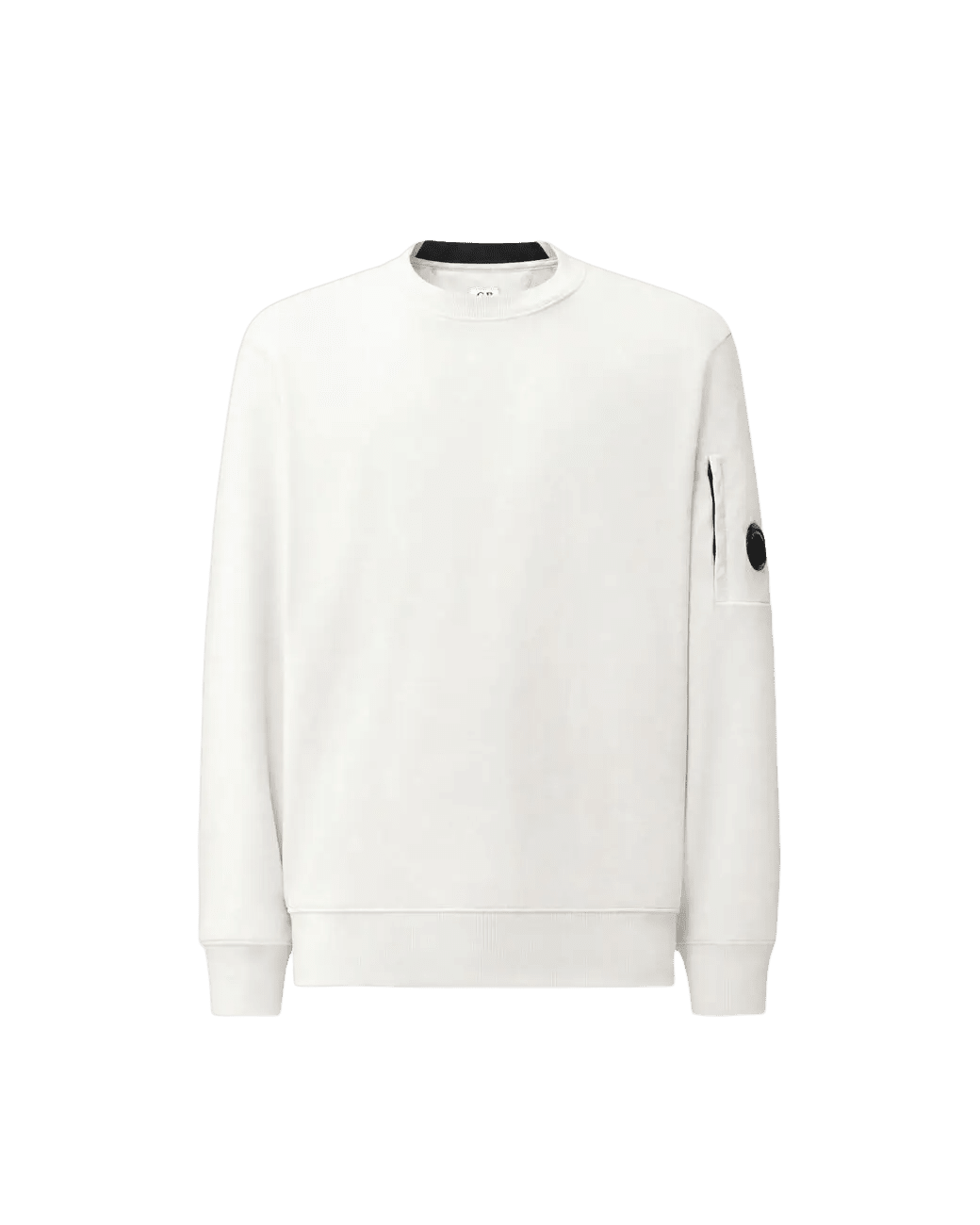 C.P. COMPANY - Sweat-shirt Lens en molleton gaufré diagonal Blanc gaze - Lothaire