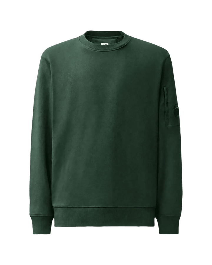 C.P. COMPANY - Sweat-shirt Lens en molleton Vert sapin - Lothaire