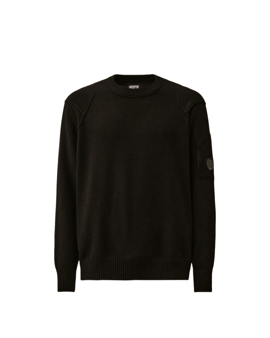 C.P. COMPANY - Sweater Lambswool GRS Crewneck Lens Noir - Lothaire