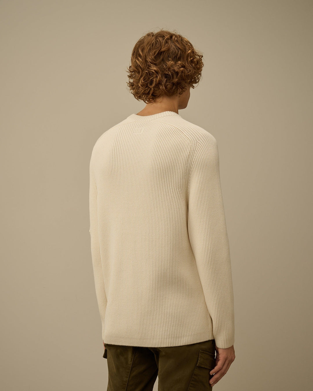 C.P. COMPANY - Sweater Nervuré Beige - Lothaire