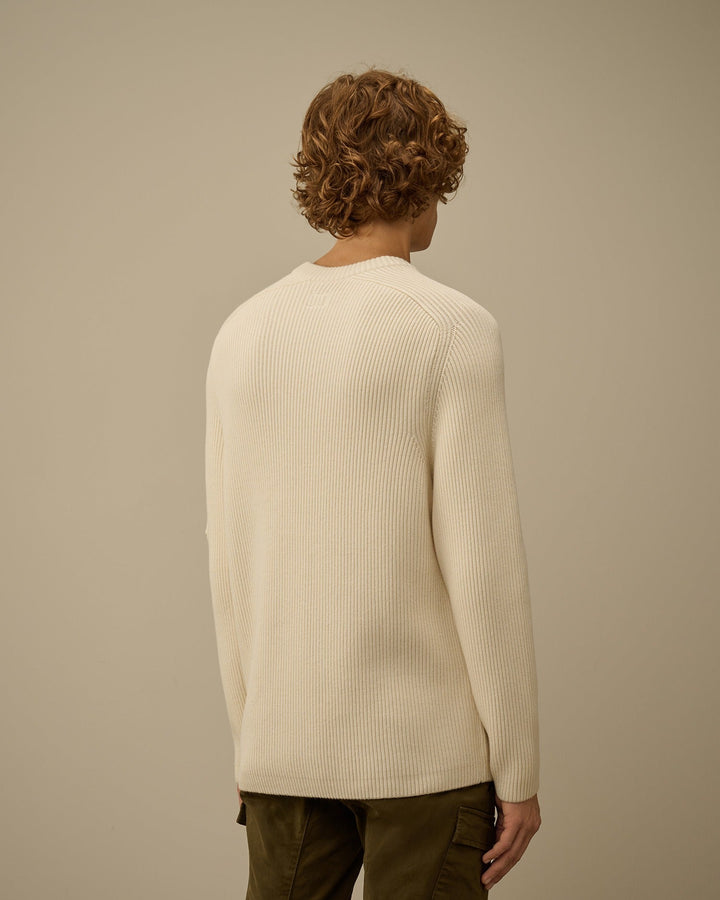 C.P. COMPANY - Sweater Nervuré Beige - Lothaire