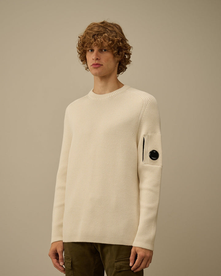 C.P. COMPANY - Sweater Nervuré Beige - Lothaire
