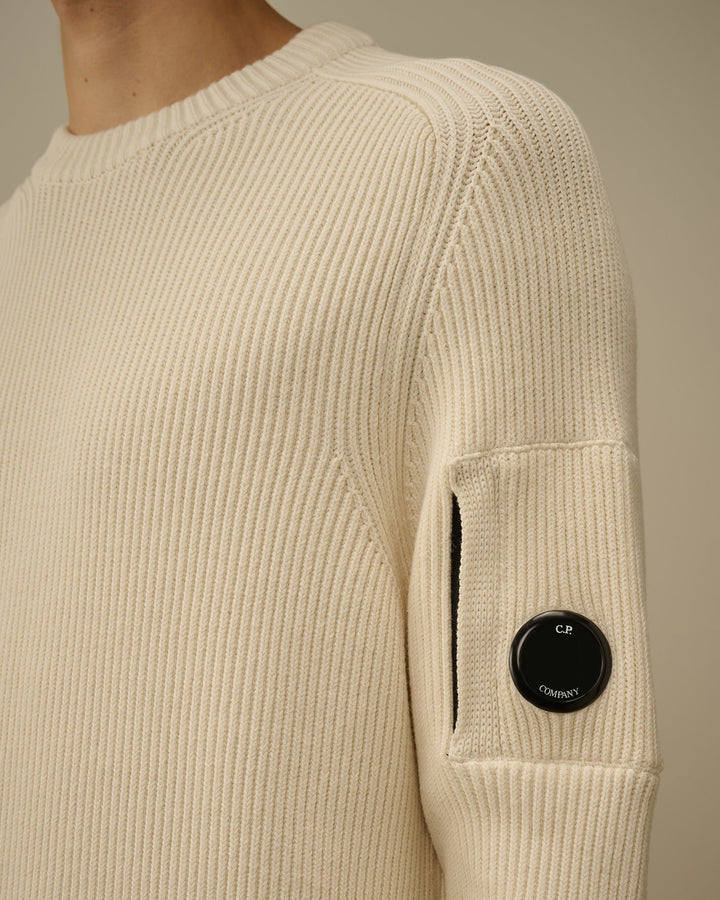 C.P. COMPANY - Sweater Nervuré Beige - Lothaire