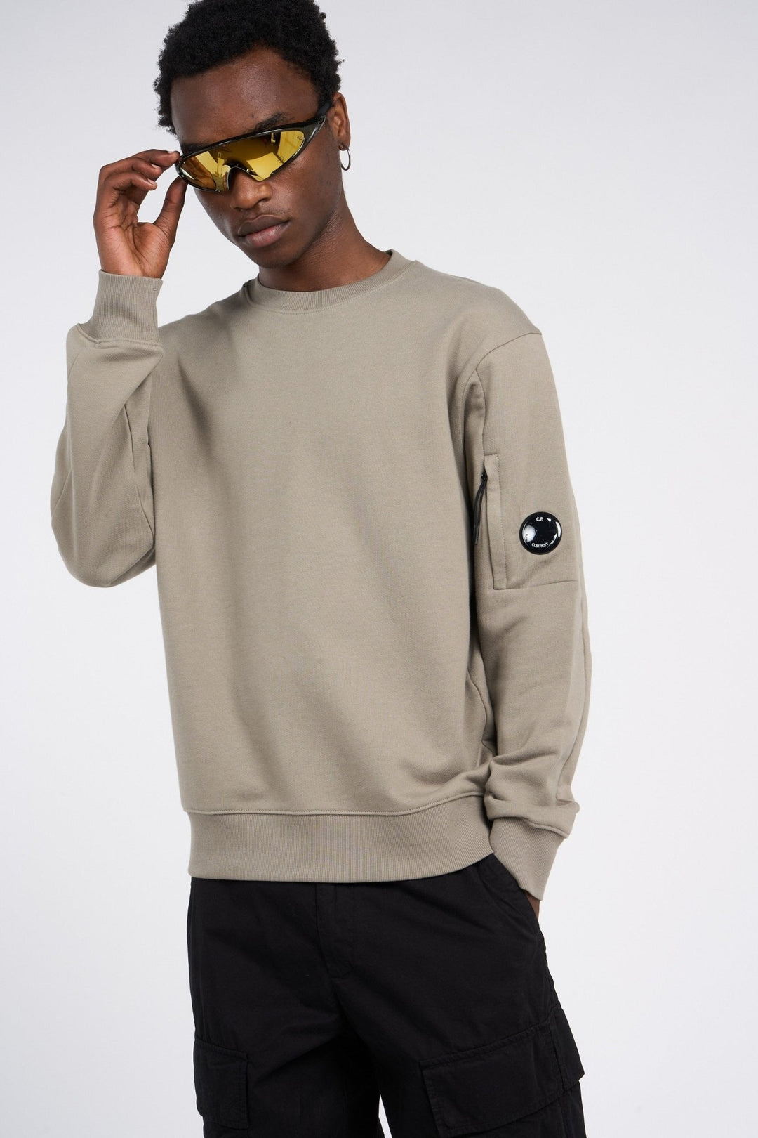 C.P. COMPANY - Sweats à Détail de Lentille Gris - Lothaire